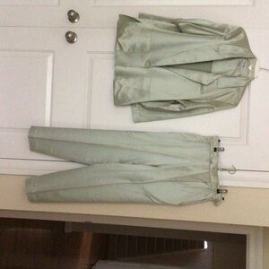 Tahari Light Green Suit Set
